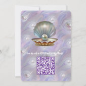 Mutter von Perlen Merged wie Liquid Wirbel Einladung (Rückseite)