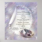 Mutter von Perlen Merged wie Liquid Wirbel Poster (Vorne)