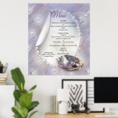 Mutter von Perlen Merged wie Liquid Wirbel Poster (Heimbüro)