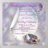 Mutter von Perlen Merged wie Liquid Wirbel Poster (Vorne)