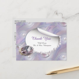 Mutter von Perlen Merged wie Liquid Wirbel Postkarte