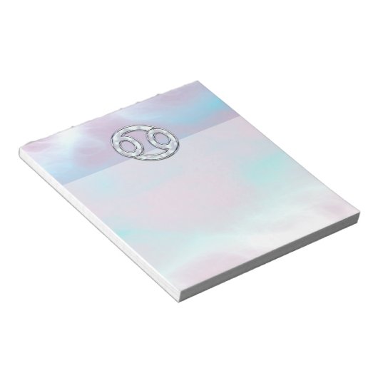 Mutter von Perlkrebs Zodiac Notizblock (angewinkelt)