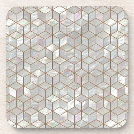 Mutter von Perlsteinen Getränkeuntersetzer (Vorderseite)