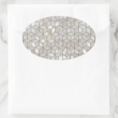 Mutter von Perlsteinen Ovaler Aufkleber (Tasche)