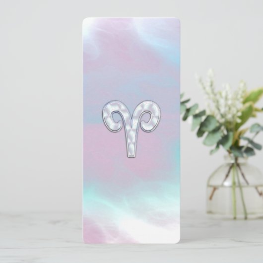 Mutter von Perlstil Aries Zodiac Sign (Stehend Vorderseite)