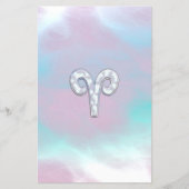 Mutter von Perlstil Aries Zodiac Sign Flyer (Vorne)