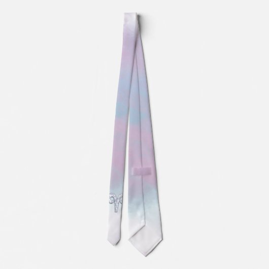 Mutter von Perlstil Aries Zodiac Sign Krawatte (Rückseite)