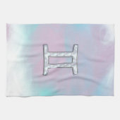 Mutter von Perlstil Gemini Zeichen Handtuch (Horizontal)