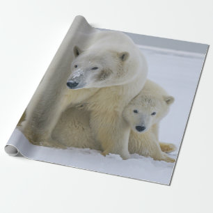 MUTTER VON POLENBÄDERN UND KUB NORDALASKA GESCHENKPAPIER