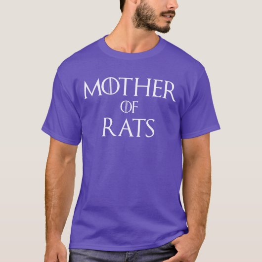 Mutter von Ratten Retro T-Shirt (Vorderseite)