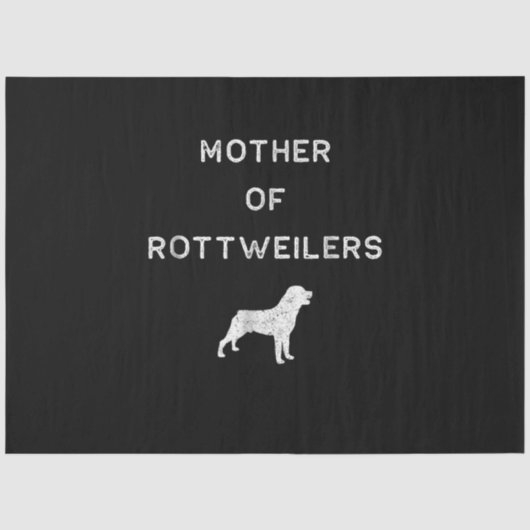 Mutter von Rotweilern Seidenpapier (Vorderseite)