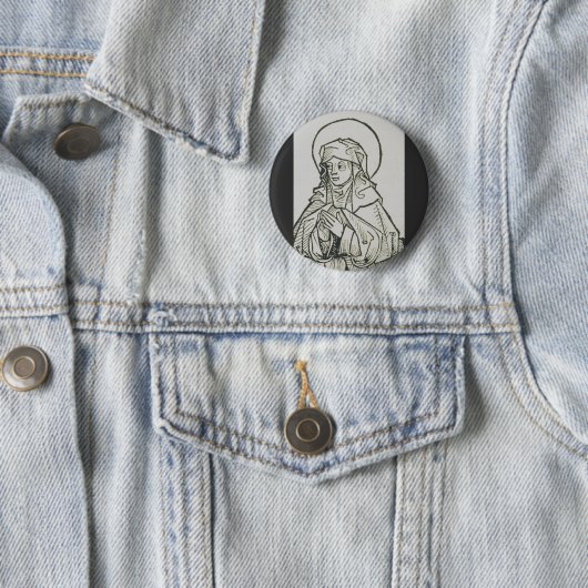 Mutter von Saint Monica, Augustine, Hippo Button (Beispiel)