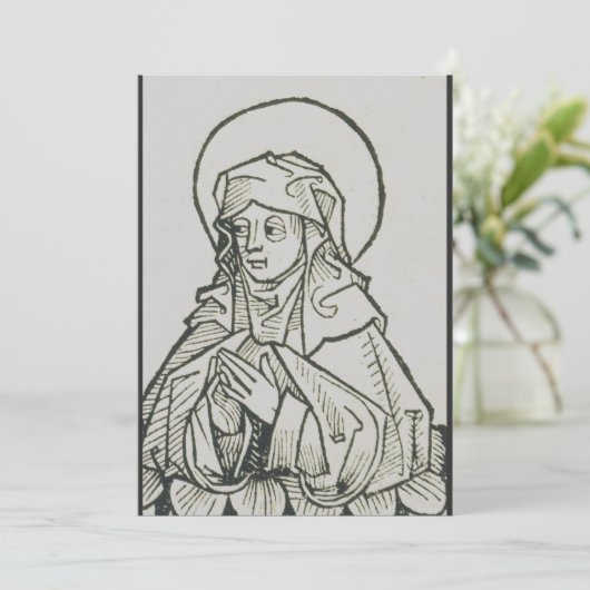 Mutter von Saint Monica, Augustine, Hippo Einladung (Stehend Vorderseite)