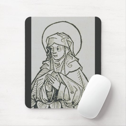 Mutter von Saint Monica, Augustine, Hippo Mousepad (Mit Mouse)