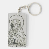 Mutter von Saint Monica, Augustine, Hippo Schlüsselanhänger (Rückseite)