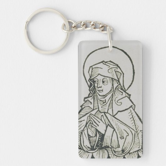 Mutter von Saint Monica, Augustine, Hippo Schlüsselanhänger (Vorderseite)