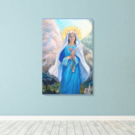 Mutter von Salvation Canvas Printmedium Leinwanddruck (Insitu (Holzboden))