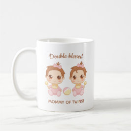 Mutter von Twins Baby Girls Kaffeetasse