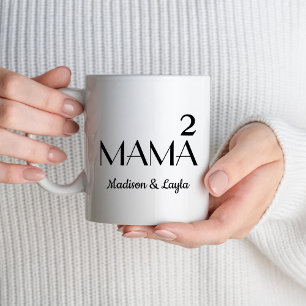 Mutter von zwei Zwillingen Mama Mama von 2 Kinderm Tasse