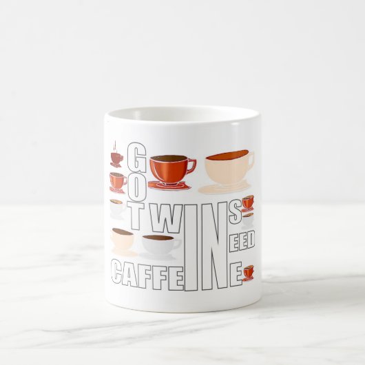 Mutter von Zwillingen braucht Kaffee Kaffeetasse (Mittel)