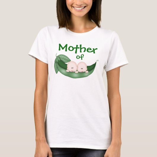 Mutter von Zwillingsjungen T-Shirt (Vorderseite)