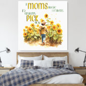 Mütter waren Blume Leinwanddruck (Insitu (Schlafzimmer))