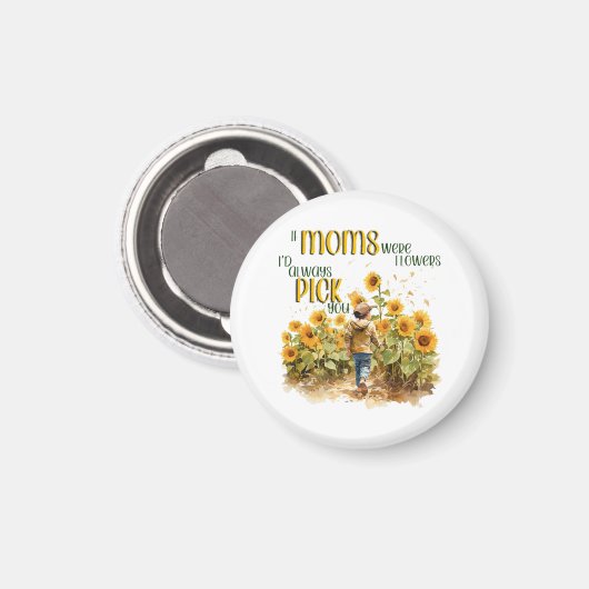 Mütter waren Blume Magnet (Vorderseite/Rückseite)