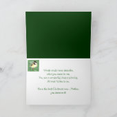 Mutter Weihnachten Chickadee Bird Holly Natur Kuns (Innenseite)