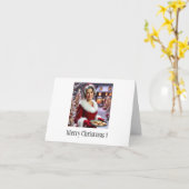 Mutter Weihnachtskeks Gruß Karte (Gelbe Blume)