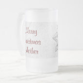 Mutter-WeihnachtsLiebe Mattglas Bierglas (Vorderseite Links)