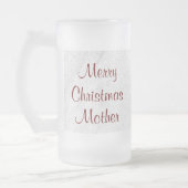 Mutter-WeihnachtsLiebe Mattglas Bierglas (Links)