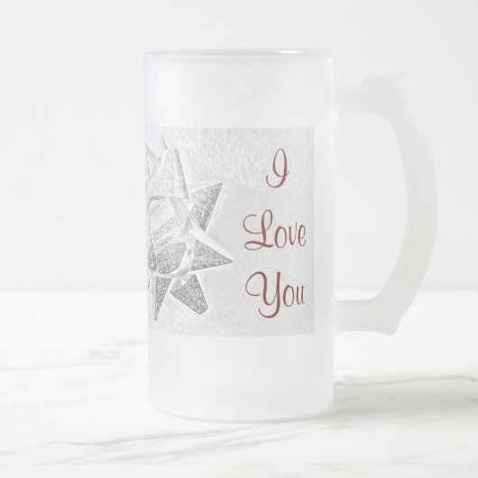 Mutter-WeihnachtsLiebe Mattglas Bierglas (Rechts)