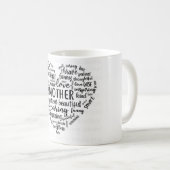 Mutter Welt Wolke Kaffeetasse - Schön, fürsorglich (VorderseiteRechts)