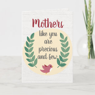 Mütter wie du sind kostbar und selten Mom-Vogel Karte