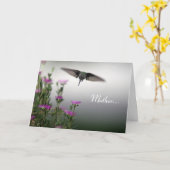 Mutter... wie ein Hummingvogel Karte (Gelbe Blume)