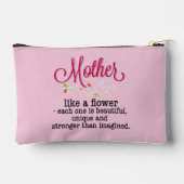 Mutter wie eine Blume, jede ist wunderschön Zubehörtasche (Rückseite)