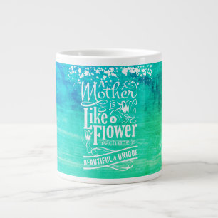 Mutter wie eine Blume, Muttertag Spezial-Tasse Jumbo-Tasse