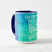 Mutter wie eine Blume, Tasse zum Muttertag (Vorderseite Links)