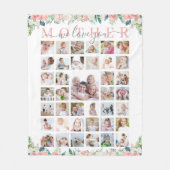 Mutter wir Liebe Sie 39 Foto handgeschriebene Blum Fleecedecke (Vorderseite)