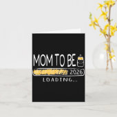 Mutter wird 2026 werdende Mami neue Mama est 2026 Karte (Gelbe Blume)