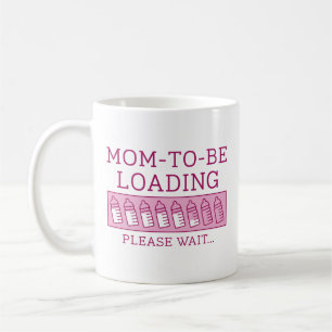 Mutter wird geladen kaffeetasse