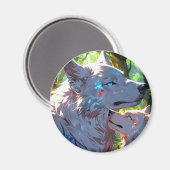 MUTTER-WOLF-ZUNEIGUNG MAGNET (Vorderseite/Rückseite)