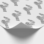 Mutter Word Art Geschenkpapier (Ecke)