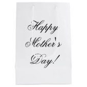 Mutter Word Art Mittlere Geschenktüte (Rückseite)