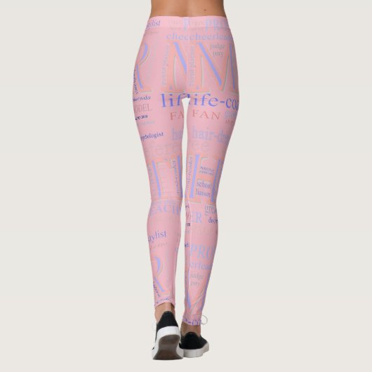 Mutter WordArt Leggings (Rückseite)