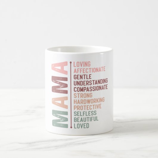 Mutter Wortart Liebe Kaffeetasse (Mittel)