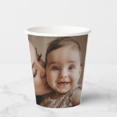 Mutter zart Kiss Pappbecher (Vorderseite)