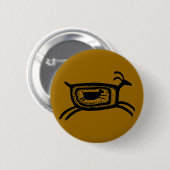 Mutter Ziege-BW Button (Vorne & Hinten)