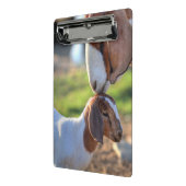 Mutter-Ziege u. Baby Mini Klemmbrett (Gewinkelt2)