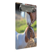 Mutter-Ziege u. Baby Mini Klemmbrett (Schrägansicht)